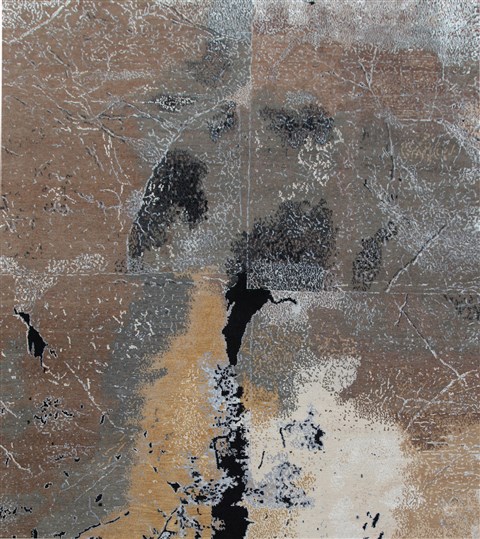 Mahal Brown Square Hand Knotted 10 X 10  Area Rug 151-18631 Image 0