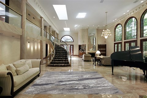 Modern Grey Hand Knotted 80 X 100  Area Rug 151-18632 Image 5