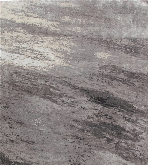 Modern Grey Square Hand Knotted 10 X 10  Area Rug 151-18633 Image 0