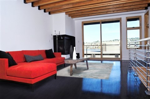 Modern Blue Hand Knotted 80 X 100  Area Rug 151-18635 Image 5