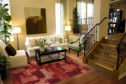 Gabbeh Red Hand Knotted 80 X 100  Area Rug 151-18637 Image 3