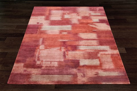 Gabbeh Red Hand Knotted 80 X 100  Area Rug 151-18637 Image 9
