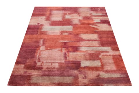Gabbeh Red Hand Knotted 80 X 100  Area Rug 151-18637 Image 10