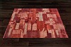 Gabbeh Red Hand Knotted 80 X 100  Area Rug 151-18637 Thumb 6