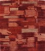 Gabbeh Red Hand Knotted 80 X 100  Area Rug 151-18637 Thumb 0