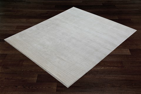 Indo-Nepal Grey Square Hand Knotted 10 X 10  Area Rug 151-18639 Image 1