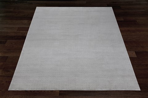 Indo-Nepal Grey Square Hand Knotted 10 X 10  Area Rug 151-18640 Image 7