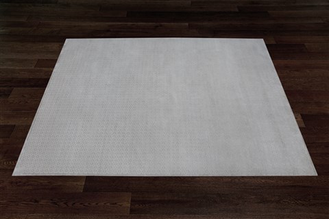 Indo-Nepal Grey Square Hand Knotted 10 X 10  Area Rug 151-18640 Image 2