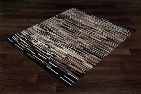 Modern Black Square Hand Knotted 10 X 10  Area Rug 151-18641 Image 4