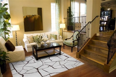 Modern Grey Hand Knotted 80 X 100  Area Rug 151-18642 Image 3