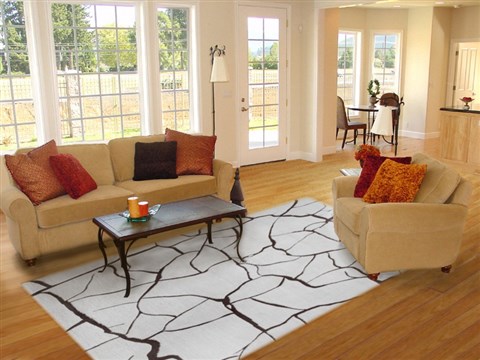 Modern Grey Hand Knotted 80 X 100  Area Rug 151-18642 Image 4