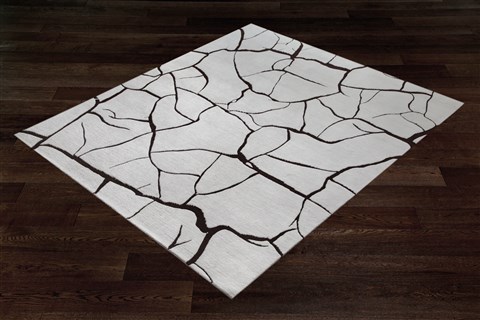 Modern Grey Hand Knotted 80 X 100  Area Rug 151-18642 Image 9