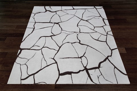 Modern Grey Hand Knotted 80 X 100  Area Rug 151-18642 Image 11