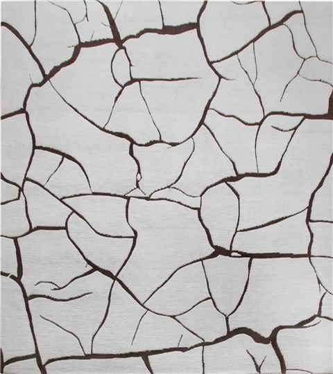 Modern Grey Hand Knotted 80 X 100  Area Rug 151-18642 Image 0