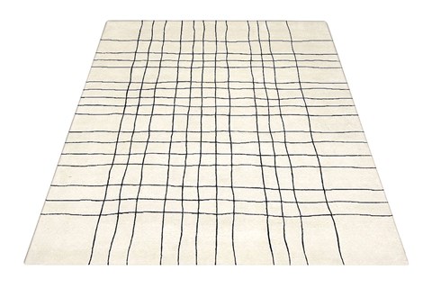 Modern White Hand Knotted 60 X 90  Area Rug 151-18643 Image 7