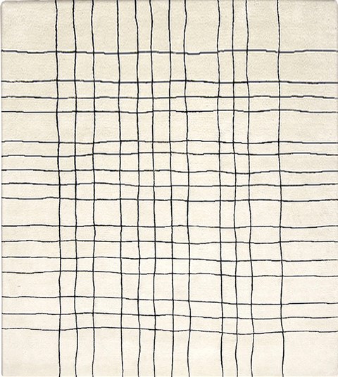 Modern White Hand Knotted 60 X 90  Area Rug 151-18643 Image 0