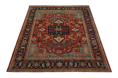 Kazak Red Square Hand Knotted 10 X 10  Area Rug 151-18646 Image 16