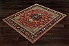 Kazak Red Square Hand Knotted 10 X 10  Area Rug 151-18646 Thumb 17