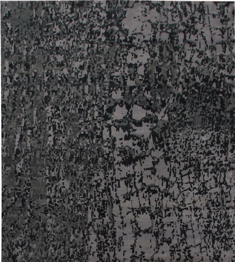 Modern Grey Hand Knotted 90 X 120  Area Rug 151-18648 Image 0