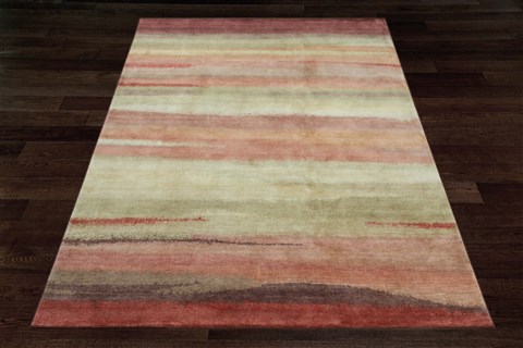 Gabbeh Multicolor Hand Knotted 80 X 100  Area Rug 151-18650 Image 11