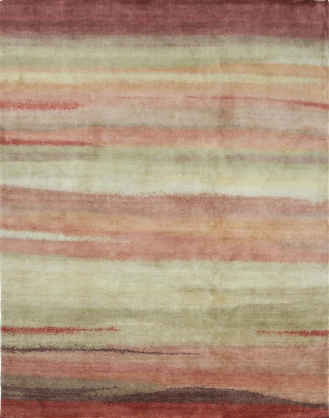 Gabbeh Multicolor Hand Knotted 80 X 100  Area Rug 151-18650 Image 0