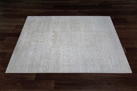 Indo-Nepal Grey Square Hand Knotted 10 X 10  Area Rug 151-18654 Image 10