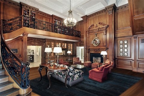 Modern Blue Hand Knotted 92 X 124  Area Rug 151-18659 Image 1