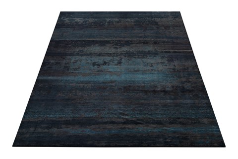 Modern Blue Hand Knotted 92 X 124  Area Rug 151-18659 Image 12