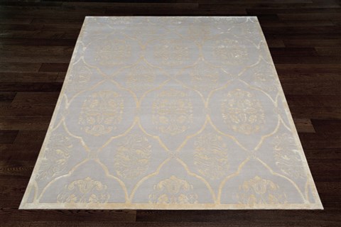 Indo-Nepal Grey Square Hand Knotted 10 X 10  Area Rug 151-18660 Image 9