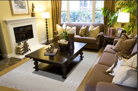 Indo-Nepal Beige Hand Knotted 80 X 100  Area Rug 151-18664 Image 2