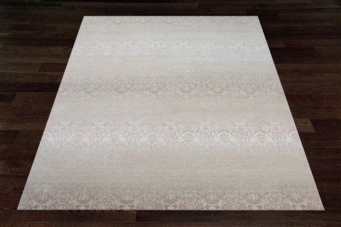 Indo-Nepal Beige Hand Knotted 80 X 100  Area Rug 151-18664 Image 6