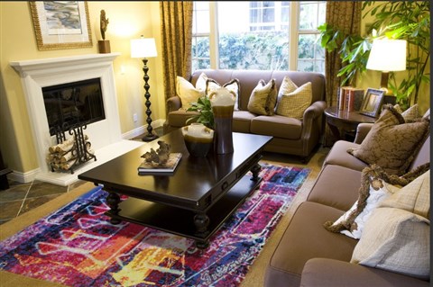 Modern Multicolor Hand Knotted 80 X 100  Area Rug 151-18666 Image 4