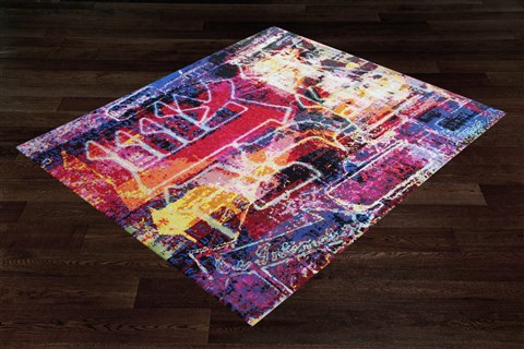 Modern Multicolor Hand Knotted 80 X 100  Area Rug 151-18666 Image 11
