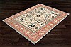 Chobi White Square Hand Knotted 10 X 10  Area Rug 151-18667 Thumb 4