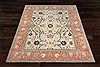 Chobi White Square Hand Knotted 10 X 10  Area Rug 151-18667 Thumb 11
