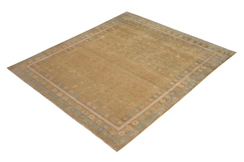 Chobi Brown Hand Knotted 90 X 120  Area Rug 151-18668 Image 6