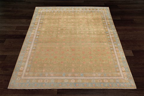 Chobi Brown Hand Knotted 90 X 120  Area Rug 151-18668 Image 8