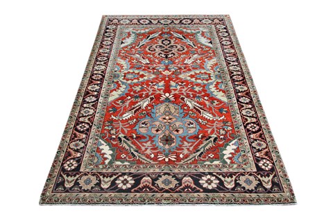 Chobi Red Hand Knotted 50 X 70  Area Rug 151-18669 Image 15