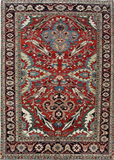 Chobi Red Hand Knotted 50 X 70  Area Rug 151-18669 Image 0