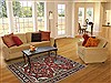 Chobi Red Hand Knotted 50 X 70  Area Rug 151-18669 Thumb 3
