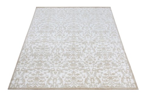 Indo-Nepal Grey Hand Knotted 80 X 100  Area Rug 151-18672 Image 7