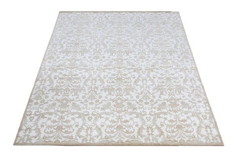 Indo-Nepal Grey Hand Knotted 100 X 140  Area Rug 151-18674 Image 2