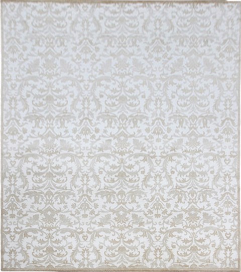 Indo-Nepal Grey Hand Knotted 100 X 140  Area Rug 151-18674 Image 0