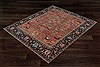 Chobi Red Square Hand Knotted 10 X 10  Area Rug 151-18677 Thumb 8