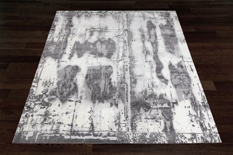 Modern Grey Square Hand Knotted 10 X 10  Area Rug 151-18680 Image 1