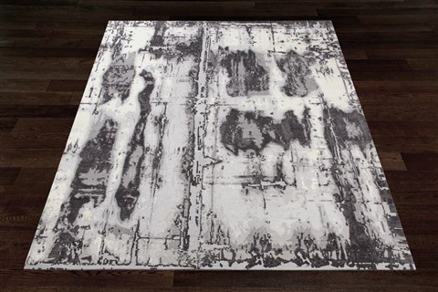 Modern Grey Square Hand Knotted 10 X 10  Area Rug 151-18680 Image 9