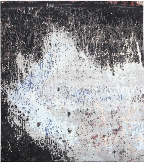 Modern Black Square Hand Knotted 10 X 10  Area Rug 151-18681 Image 0