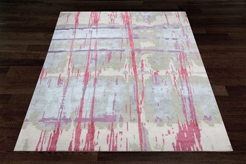 Modern Multicolor Square Hand Knotted 10 X 10  Area Rug 151-18682 Image 1