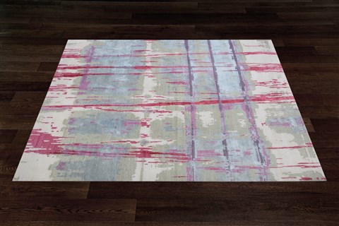 Modern Multicolor Square Hand Knotted 10 X 10  Area Rug 151-18682 Image 8