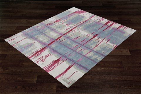 Modern Multicolor Square Hand Knotted 10 X 10  Area Rug 151-18682 Image 12